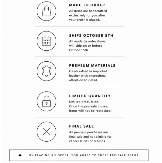 PRE-SALE RULES